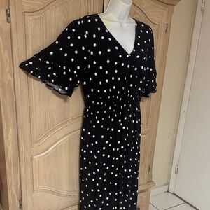 NEW Luxology Monochrome Polka Dot Dress